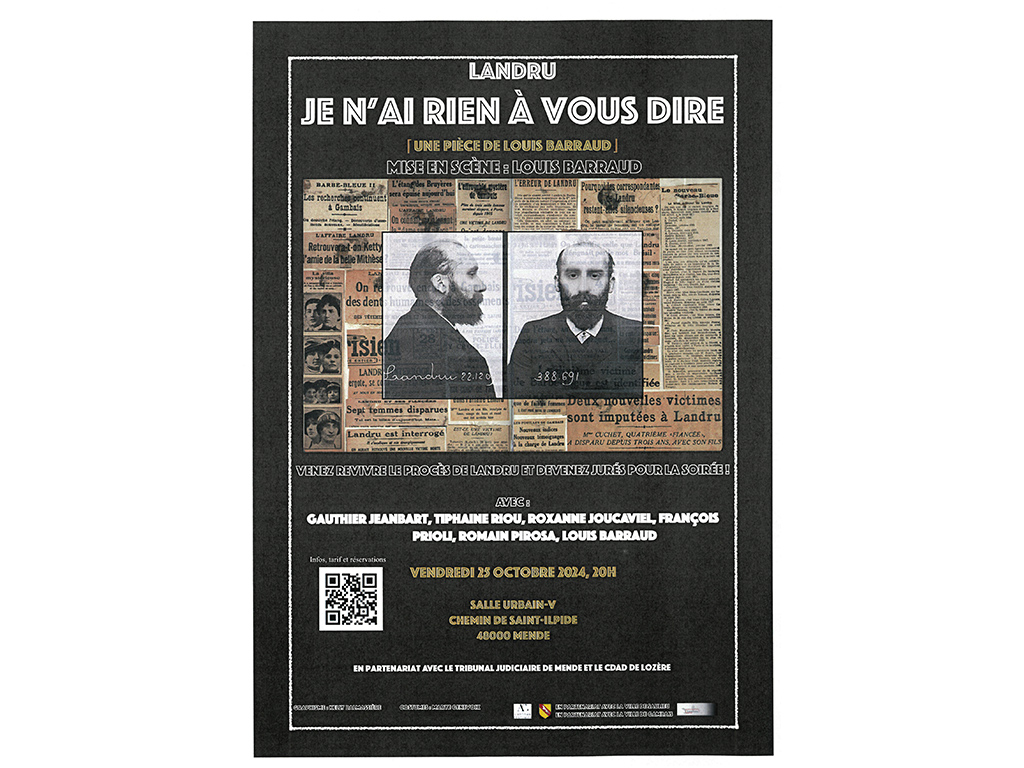 Image d'illustration de LANDRU : JE N’AI RIEN À VOUS DIRE