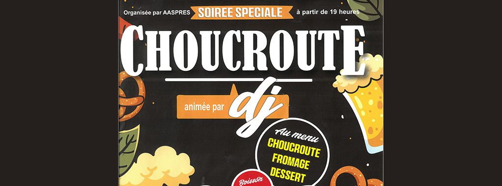 Image d'illustration de la page SOIRÉE CHOUCROUTE