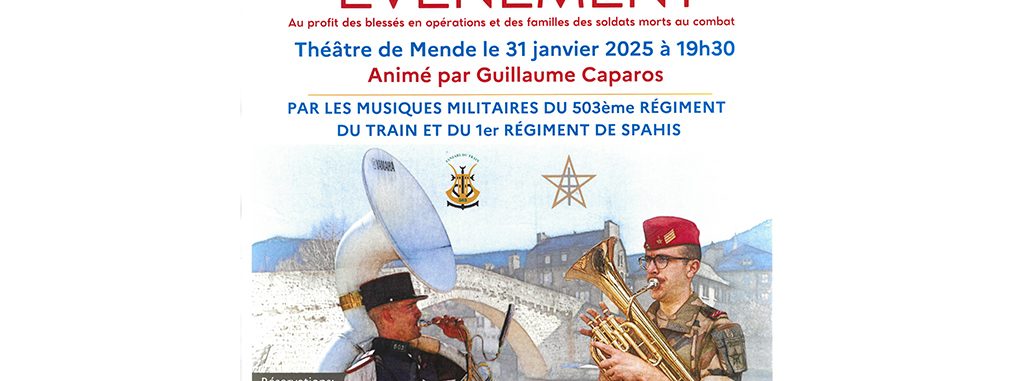 Image d'illustration de la page CONCERT PAR LES MUSIQUES MILITAIRES DU 503ÈME RÉGIMENT DU TRAIN ET DU 1ER RÉGIMENT DE SPAHIS