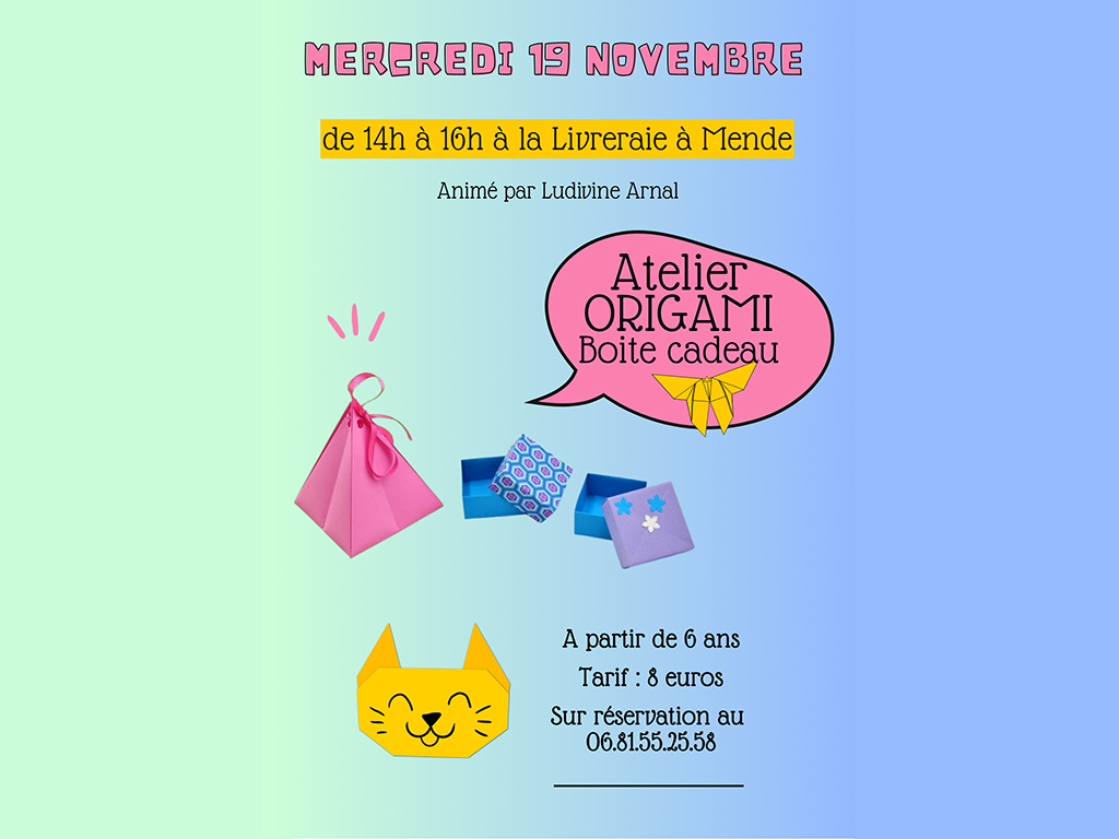 Image d'illustration de ATELIER ORIGAMI : BOITE CADEAU