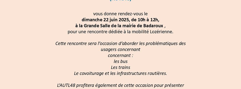 Image d'illustration de la page RENCONTRE DÉDIÉE À LA MOBILITÉ