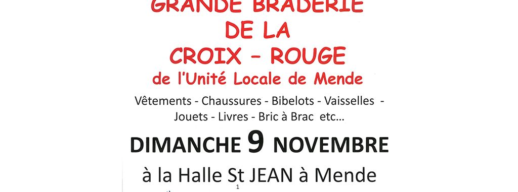 Image d'illustration de la page GRANDE BRADERIE DE LA CROIX-ROUGE