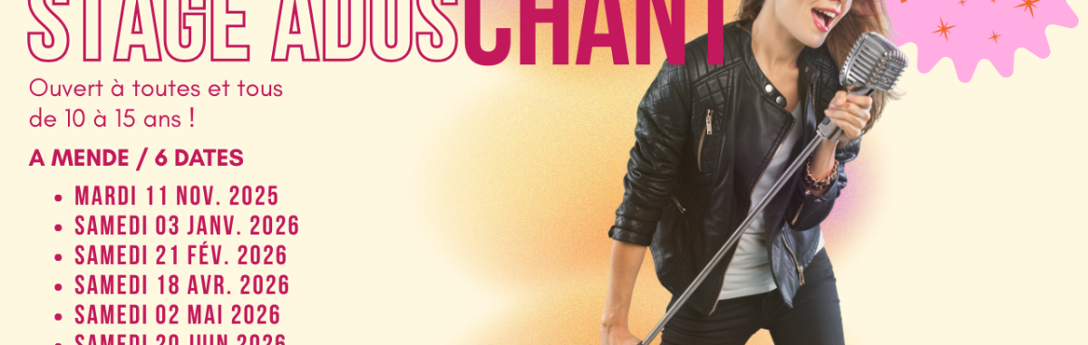 Image d'illustration de la page STAGE ADOS CHANT